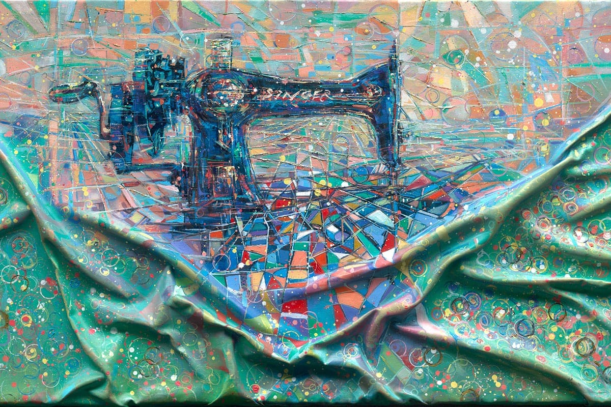 Epoch's Reset — abstract oil painting by Eston Tan