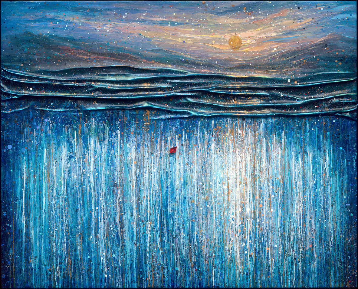 Introspection of Original Heart — oil on linen by Eston Tan