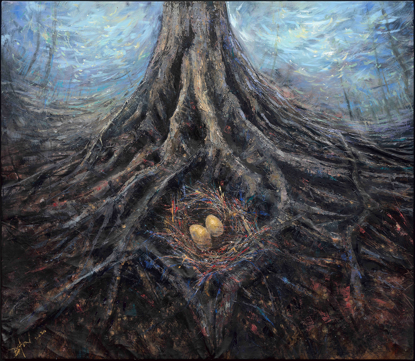 Love Is Bliss — oil on linen by Eston Tan