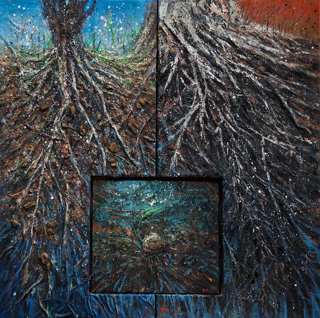 Root Series III — oil on linen by Eston Tan