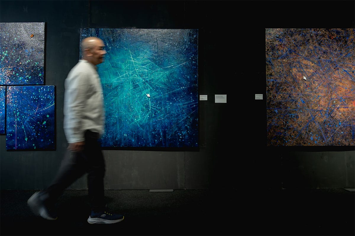 The Unerring Journey I & II — oil on linen diptych by Eston Tan