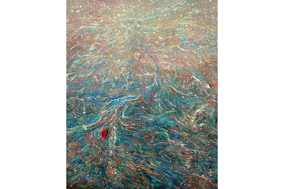 Virtue of Water: The Flow — oil on linen by Eston Tan